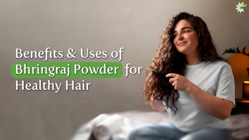 Enhance hair health with Bhringraj powder, promoting growth, preventing hair fall, and treating dandruff naturally.