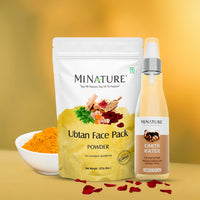 Ubtan Face Pack Powder & Earth Water Combo