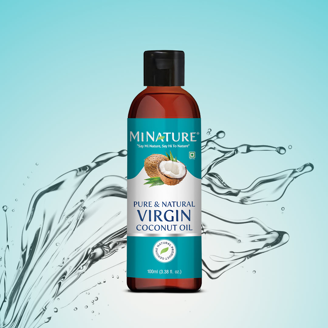 MINATURE Virgin Coconut Oil, pure and natural, perfect for hydrating skin and nourishing hair.