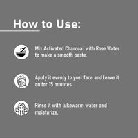 How to use activated charcoal powder for a smooth paste for deep skin cleansing.