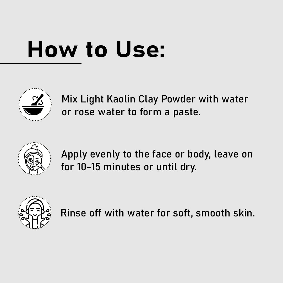 Light Kaolin Clay Powder