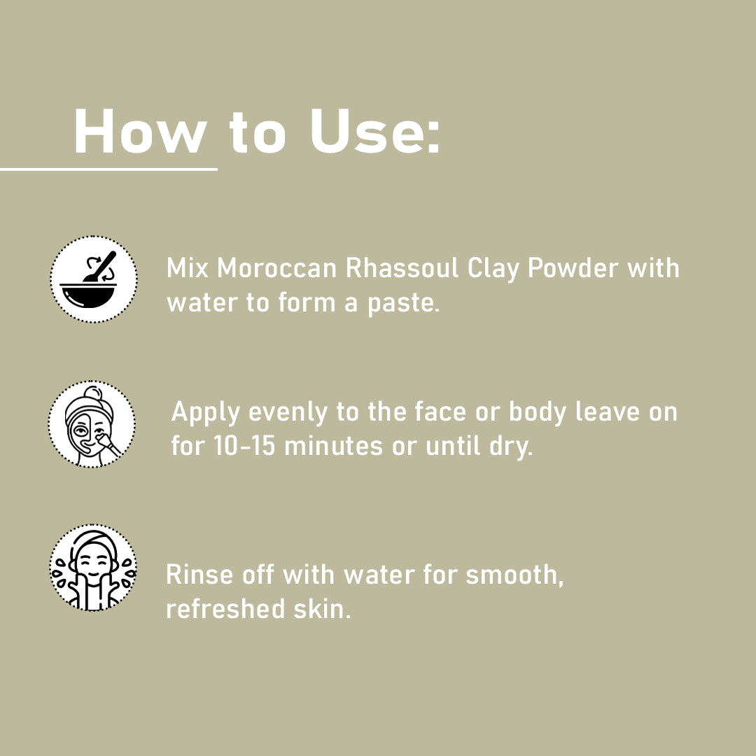 Moroccan Rhassoul (Nude) Clay Powder