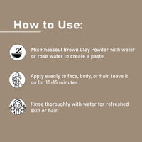 Rhassoul Brown Clay Powder