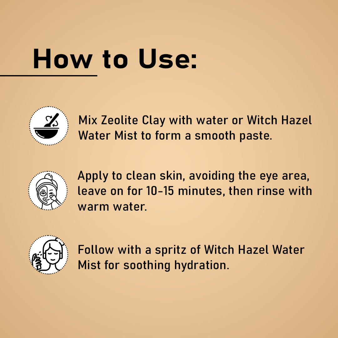 Zeolite Clay & Witch Hazel Water Combo