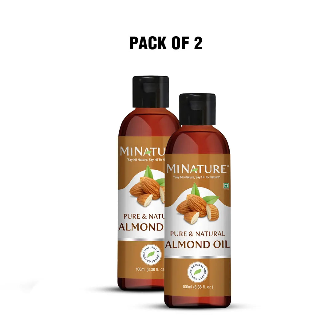 MINATURE Almond Oil for Hair and Skin 100ml (Pack of 2)