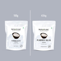 MINATURE Alum Powder available in various sizes.