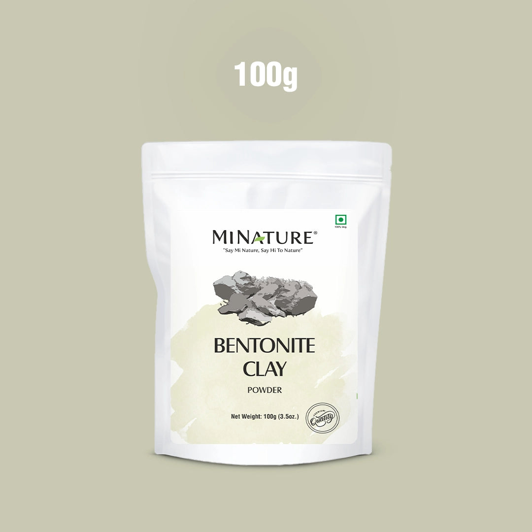 MINATURE Bentonite Clay Powder in pack of 100g. 
