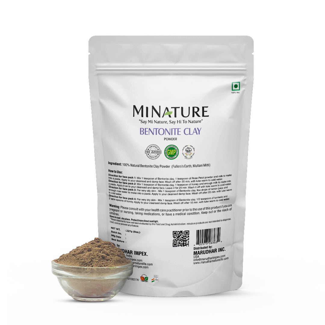 MINATURE Bentonite Clay Powder in pack of 227g. 