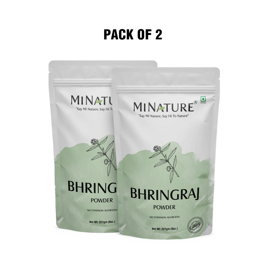 MINATURE Bhringraj Powder for Hair 227g(Pack of 2).