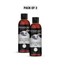 MINATURE Black Seed Oil for Hair and Skin 100ml (Pack of 2).