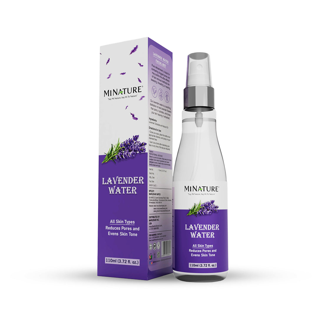 MINATURE Lavender Water 110ml , suitable for calming and toning skin.