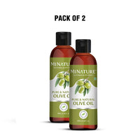 MINATURE Olive Oil for Hair and Skin 100ml (Pack of 2)