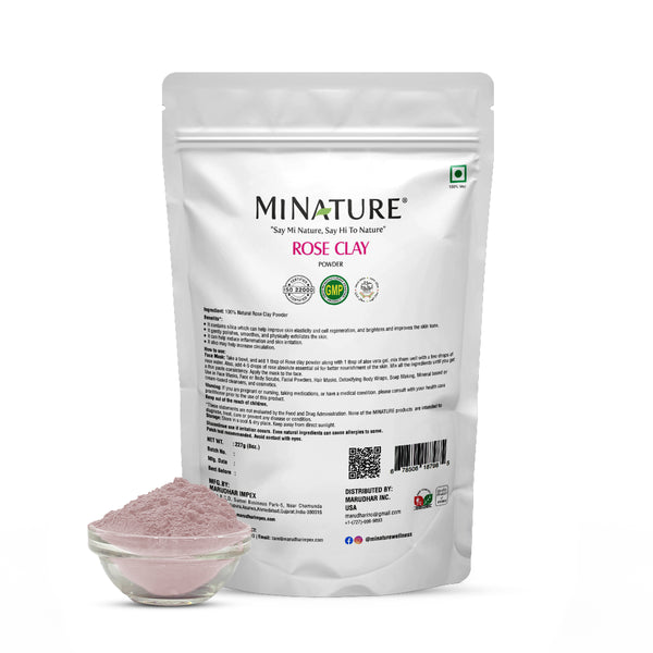 MINATURE Rose Clay Powder in pack of 227g. 