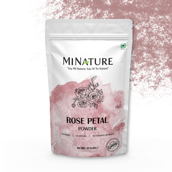 MINATURE Rose Petal Powder, a natural skincare essential for radiant skin.