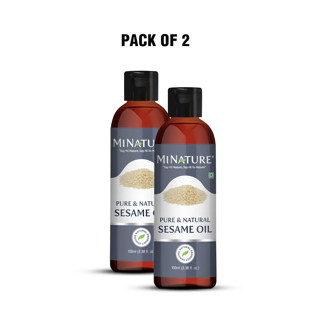 MINATURE Sesame Oil for Hair and Skin 100ml (Pack of 2)