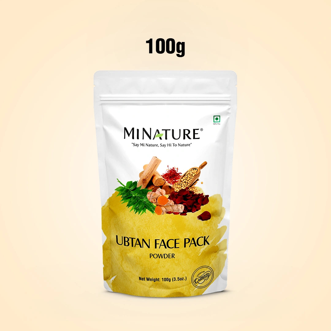 MINATURE Ubtan Face Pack Powder in pack of 100g. 