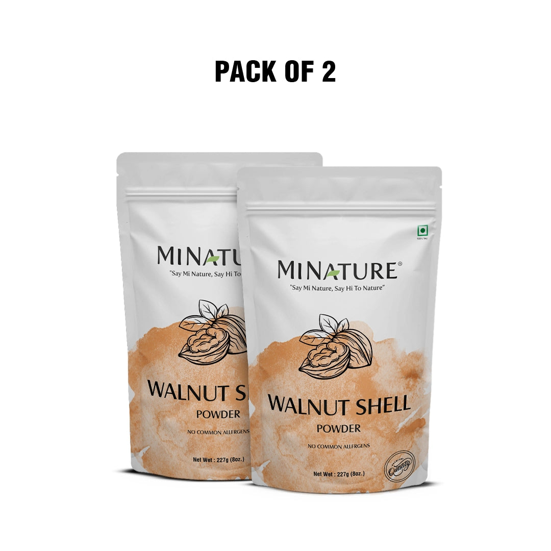 MINATURE Walnut shell powder  for Skin 227g(Pack of 2)