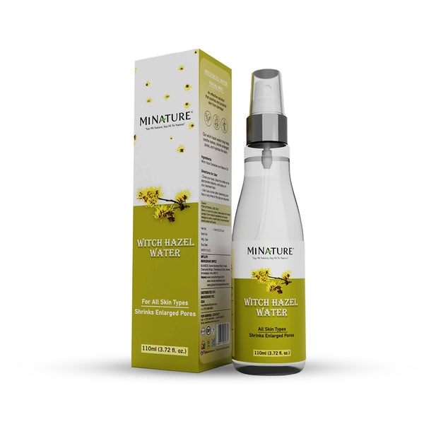 MINATURE Witch Hazel Water 110ml, ideal for a refreshing and soothing skin toner.