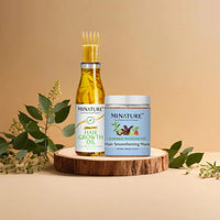 Premium Hair Growth Oil & Hair Smoothening Mask Combo