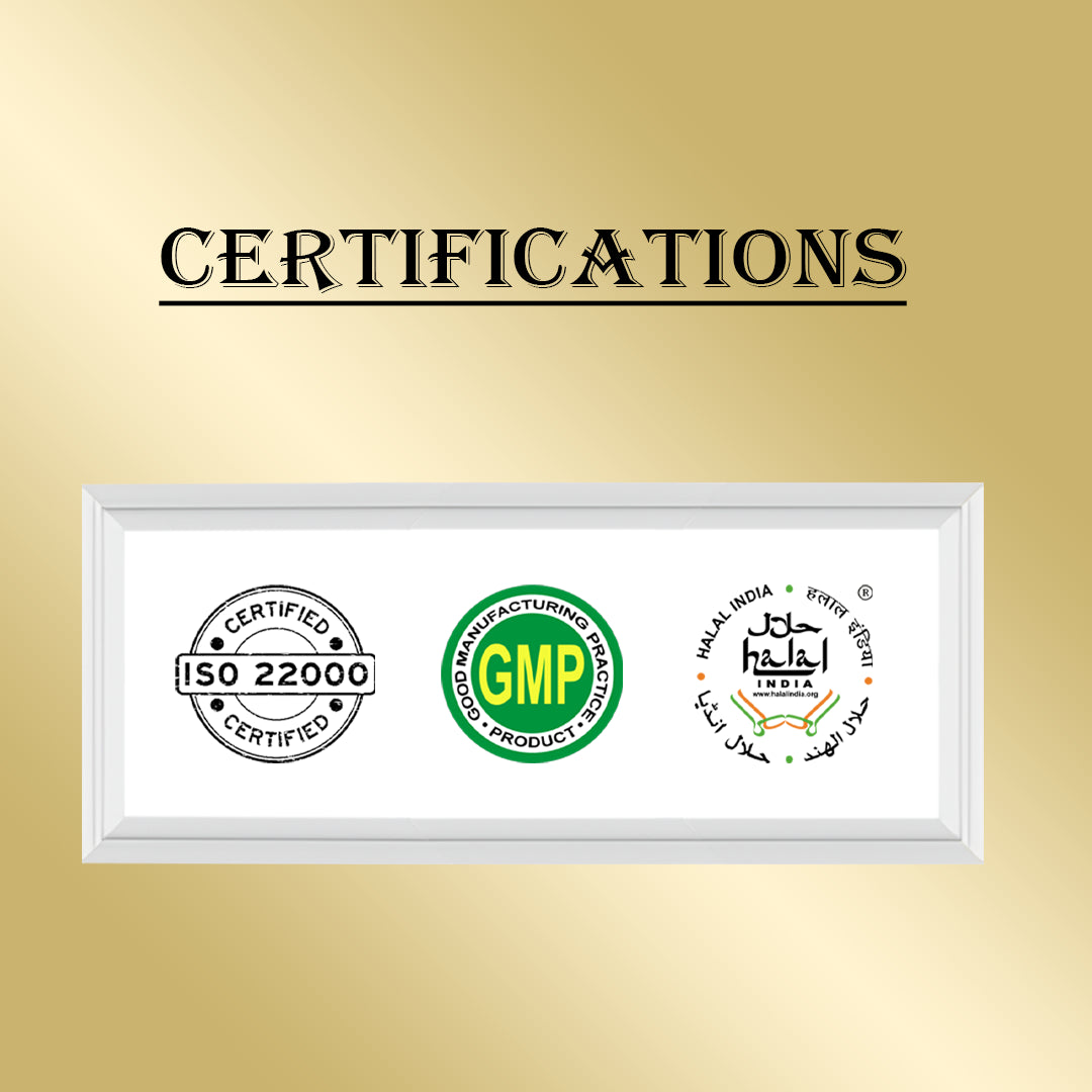 Certifications for MINATURE Sidr (Jujube) Powder,ensuring premium quality and safety for haircare.