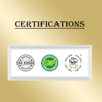 Certifications for MINATURE Sidr (Jujube) Powder,ensuring premium quality and safety for haircare.