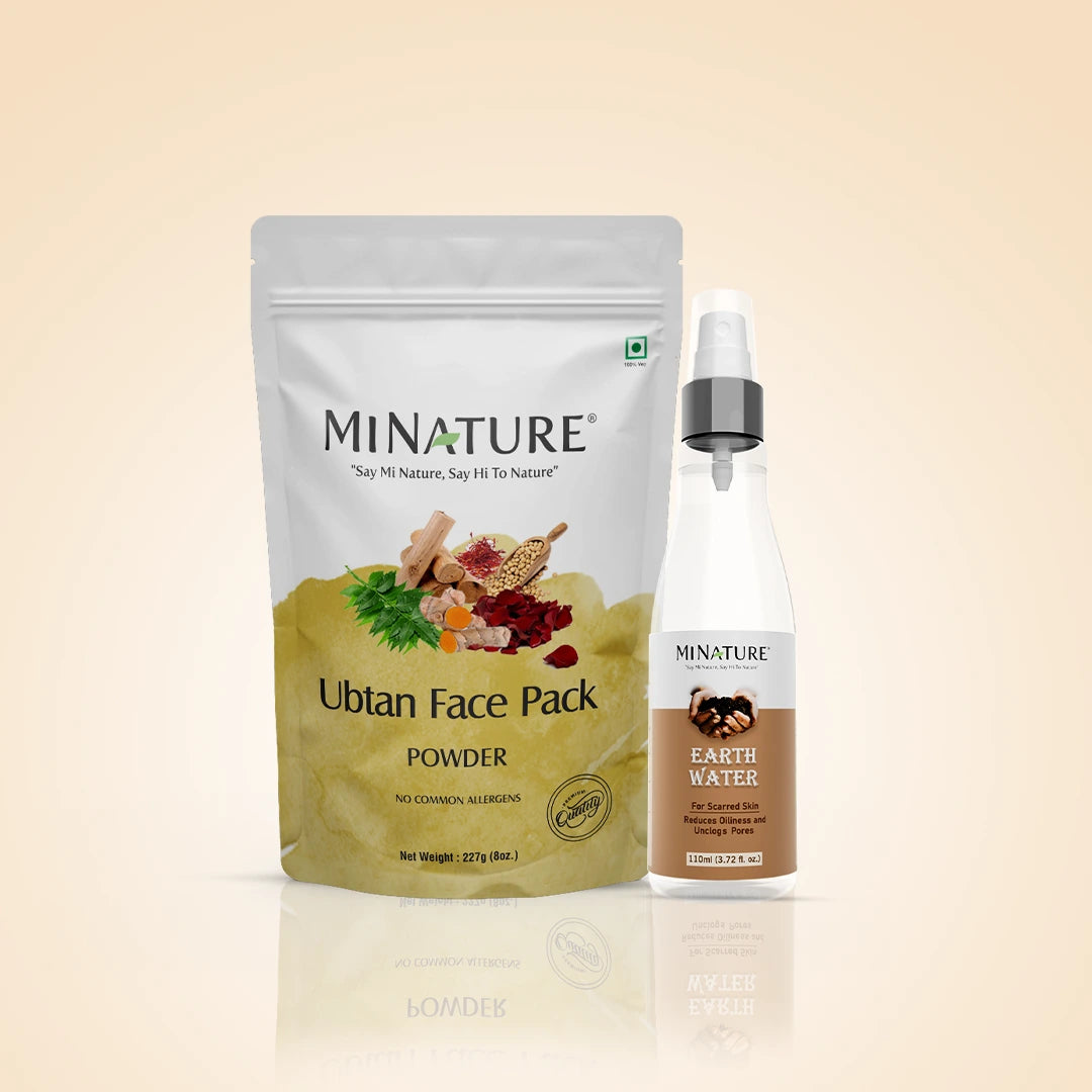 Ubtan Face Pack Powder & Earth Water Combo