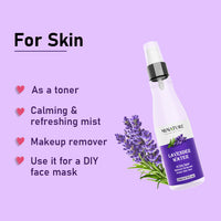 Lavender mist spray used as a toner, calming mist, or DIY face mask.