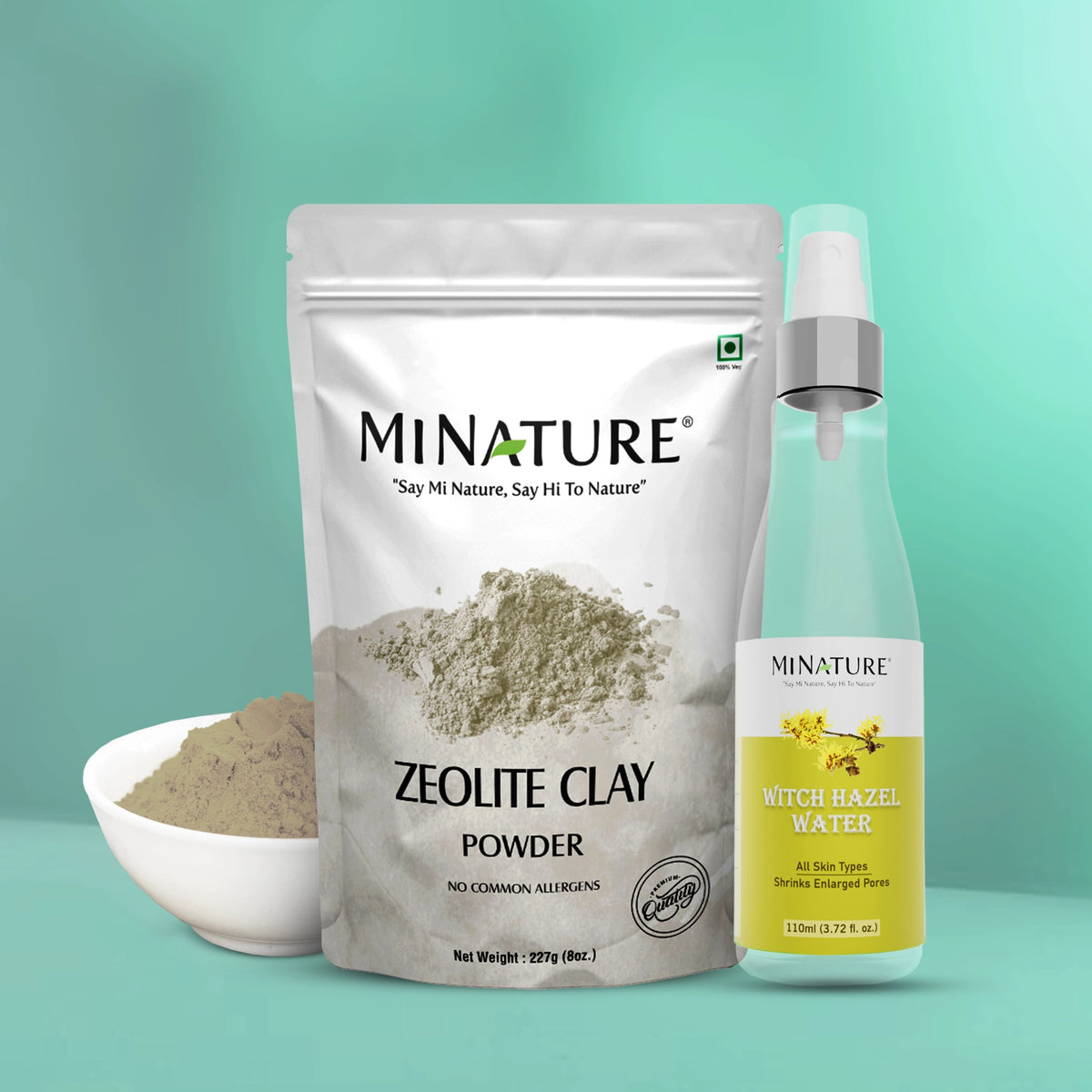 Zeolite Clay & Witch Hazel Water Combo