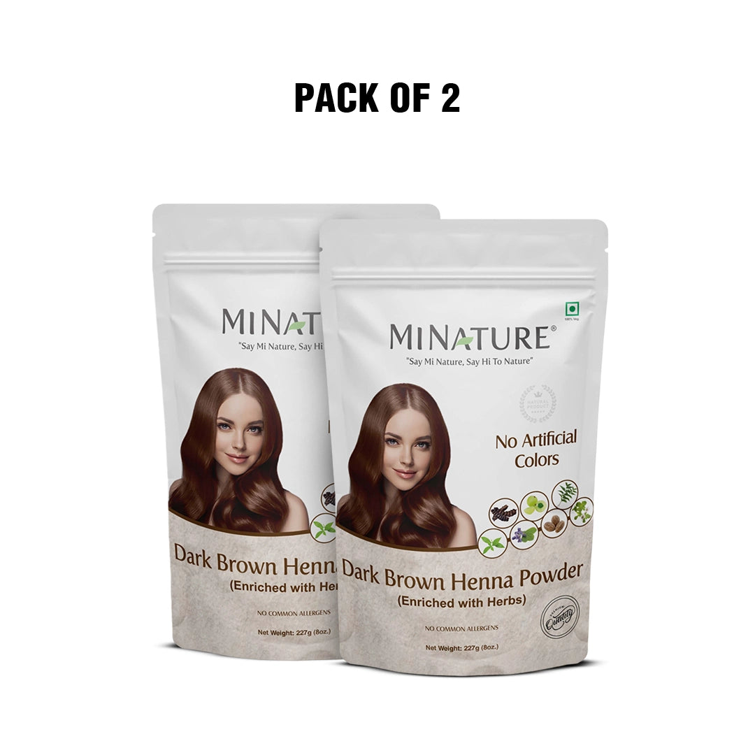 Dark Brown Henna Powder (Enriched with Herbs)